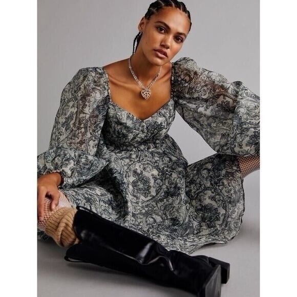 NWT Free People x Selkie Princess Dress Size Medium - Picture 1 of 6